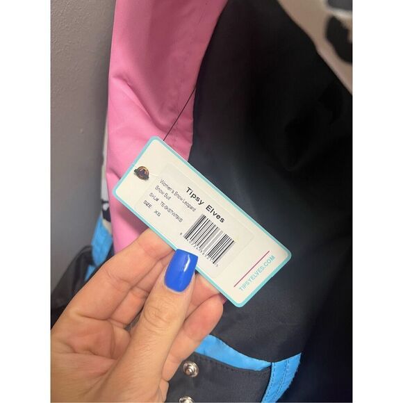 TIPSY ELVES NWT Women’s Snow Leopard SNOWSUIT Waterproof Athletic XS - Picture 9 of 9